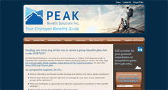 Desktop Screenshot of peakbenefitsolutions.com